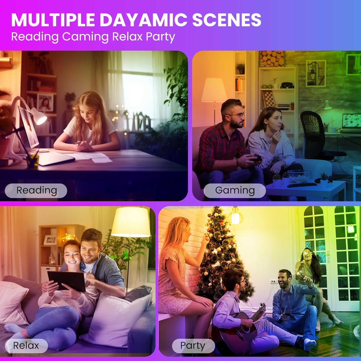 🔥Last Day Promotion 50% OFF💥3 Color Temperature Dimmable E26 Wireless Detachable LED Charging Bulb
