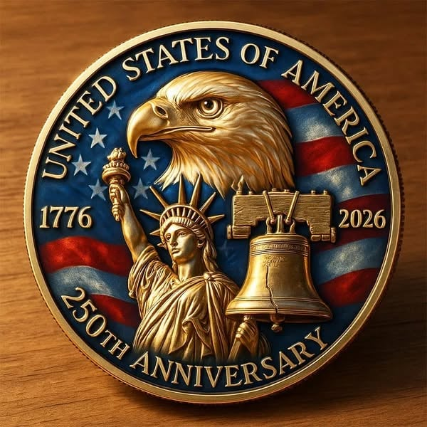 America 250th Anniversary Commemorative Coin