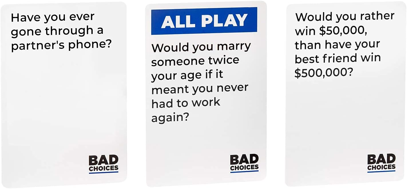 BAD CHOICES Party Game