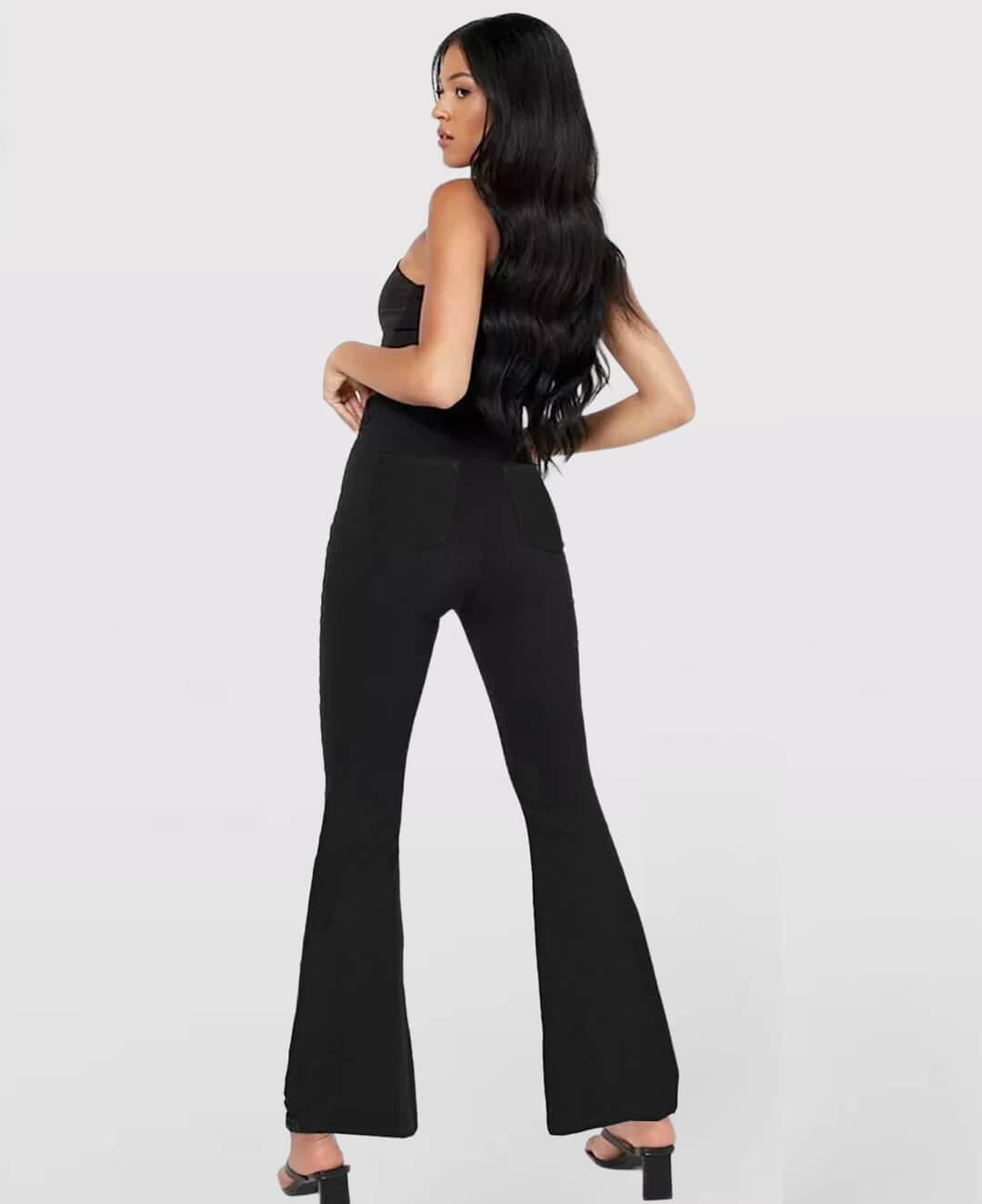 🔥Stretch-Jeans mit hoher Taille und Crossover