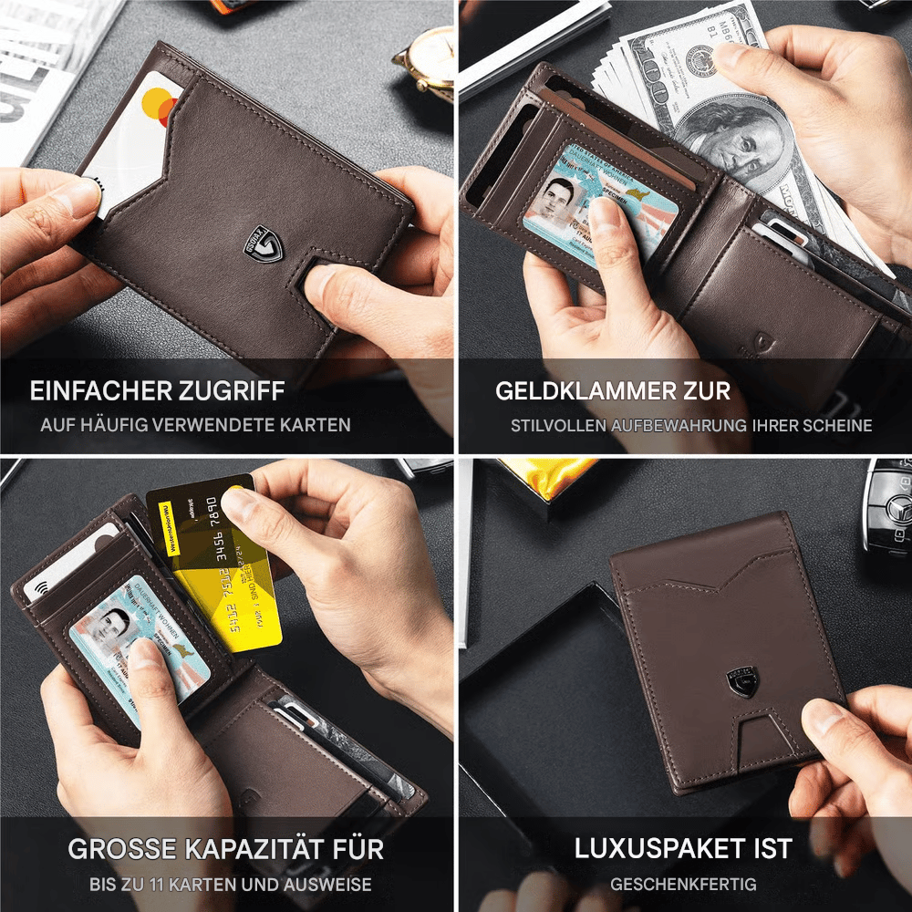 🔥Letzter Tag 49 % Rabatt☀️Schlanke RFID-Geldbörse für Herren