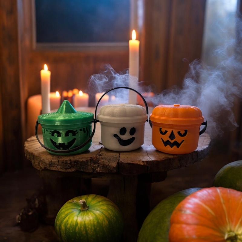 🎃Halloween Nostalgia Buckets with Removable Lid and Working Handle