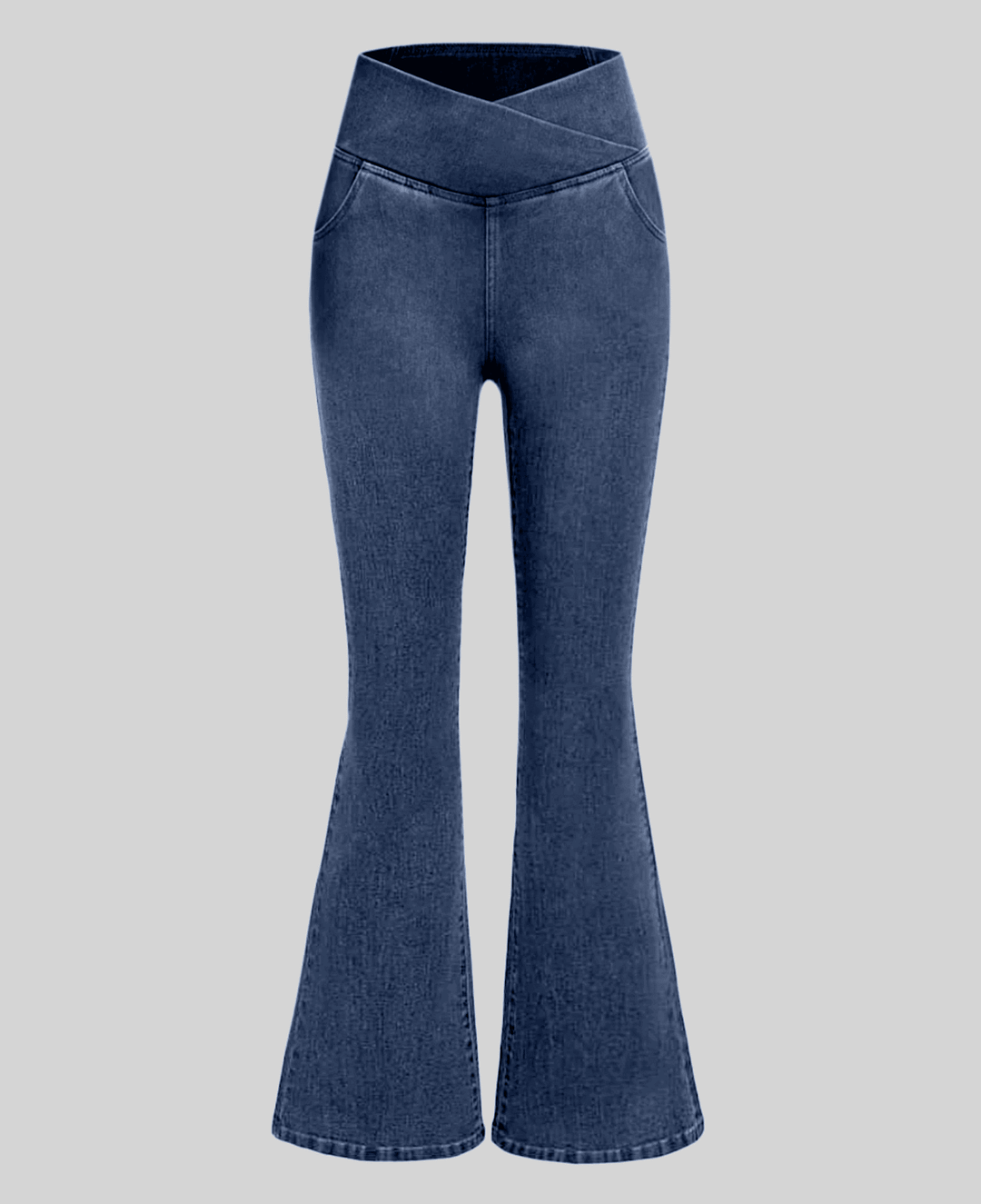 🔥Stretch-Jeans mit hoher Taille und Crossover