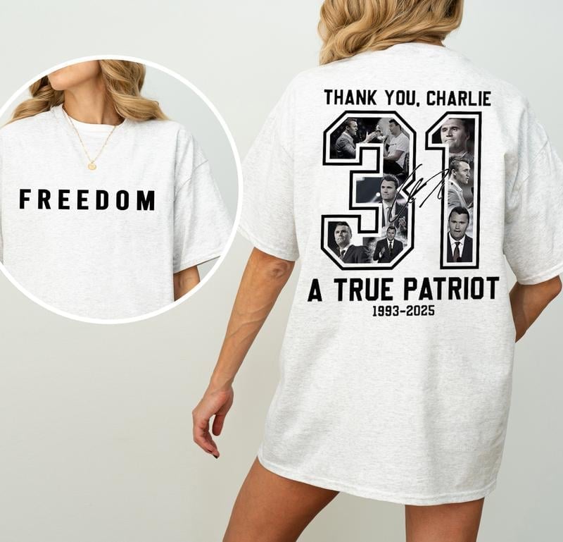 🙏60% OFF For Charlie's Fans - 🎗️🕊️Charlie Kirk Memorial T-shirt