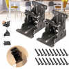 ⏰LAST DAY SALE 50% OFF💥Heavy-Duty Folding Brackets with 90° Lock – Space-Saving Steel Hinges
