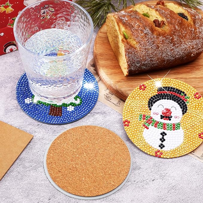 🎄Early Christmas Sale 50% OFF 🎄DIY Special Shaped Diamond Painting Coaster🎅Buy 2 Free Shipping