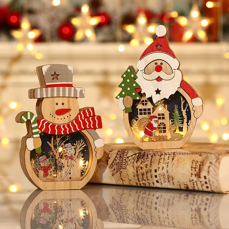 🔥Christmas Hot Sale🎅⛄Santa Claus And Snowman Luminous Ornaments