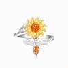 💗Early Mother's Day Promotion 50% OFF🔥To My Daughter Sunflower Fidget Ring - BUY 2 FREE SHIPPING