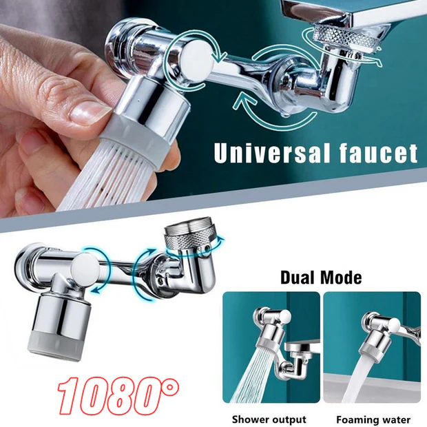 (🔥Last Day Promotion- SAVE 48% OFF)1080° ROTATING SPLASH FILTER FAUCET(BUY 2 GET FREE SHIPPING)