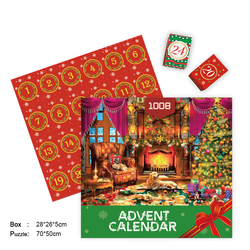 🧩Early Christmas Sale 49% OFF🎁Christmas Advent Calendar Jigsaw Puzzle 1008pcs