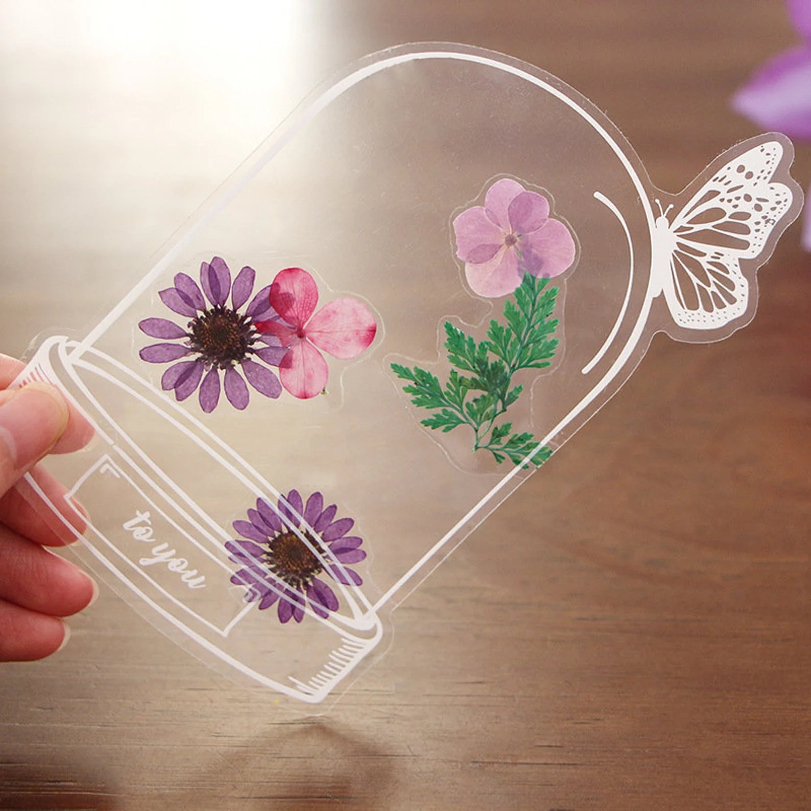 🔥Last Day Promotion 50% OFF🔥Transparent Dried Flower Bookmarks-DIY Gifts Bookmarks