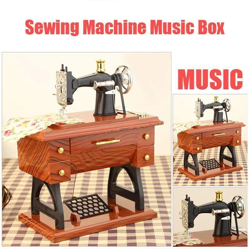 Mini Sewing Machine Music Box