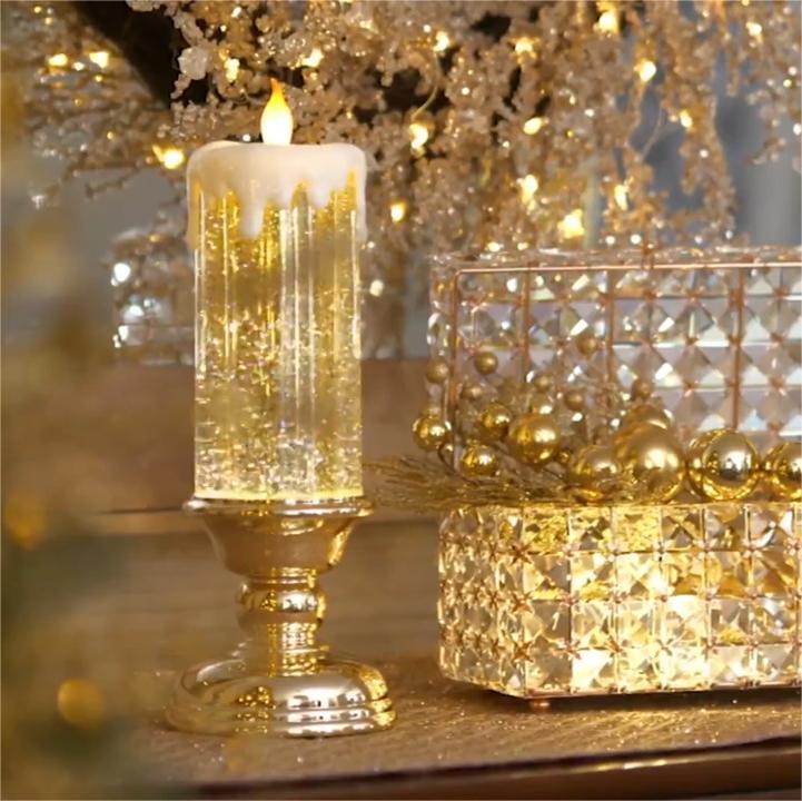 (🌲Early Christmas Sale- 50% OFF) LED Candles  With Pedestal