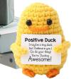 🐥Inspirational Crochet Positive Duck - 🧶Handmade Emotional Cheer Support🔥