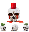 Skull candlestick