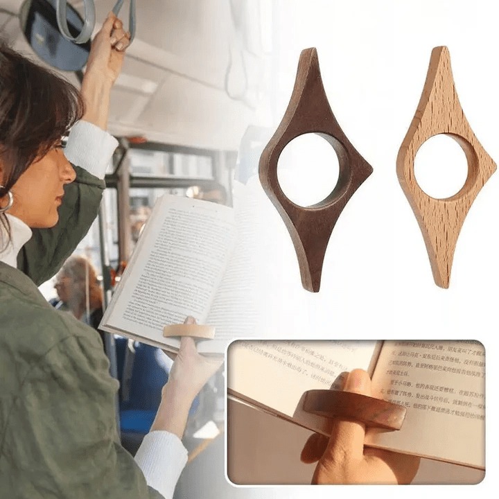 (🌲Early Christmas Sale - 49% OFF) Handmade Wooden Thumb Bookmark