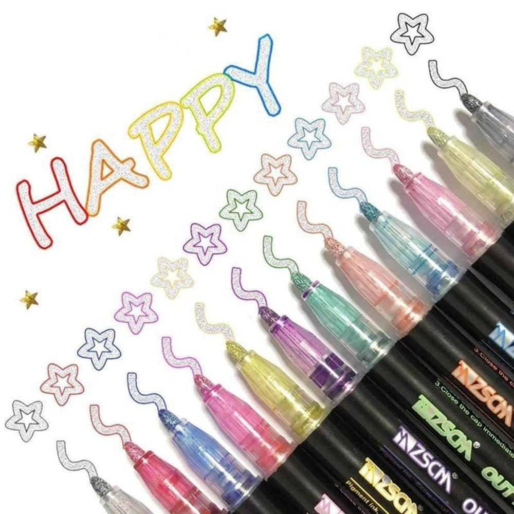 💗Mother's Day Sale 48% OFF💗SuperSquiggles Outline Marker Set(8 Pcs/Set)