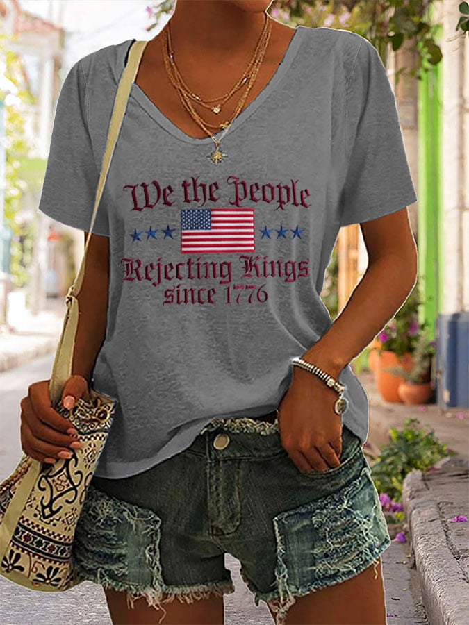 Women's Casual Fashion Fdt Print T-Shirt