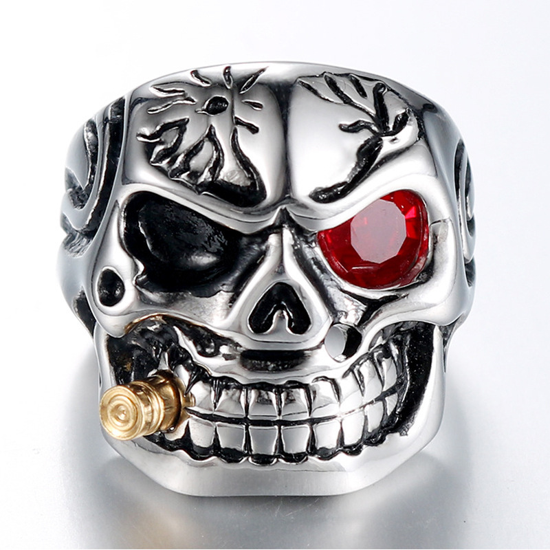 🔥Last Day Promotion 48% OFF-🎁-Red Eye Skull Ring