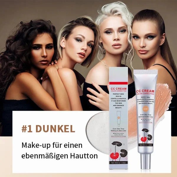 🏆Heißer Verkauf - 35% Rabatt🔥Feuchtigkeitsspendende CC Cream Foundation mit Centella Asiatica