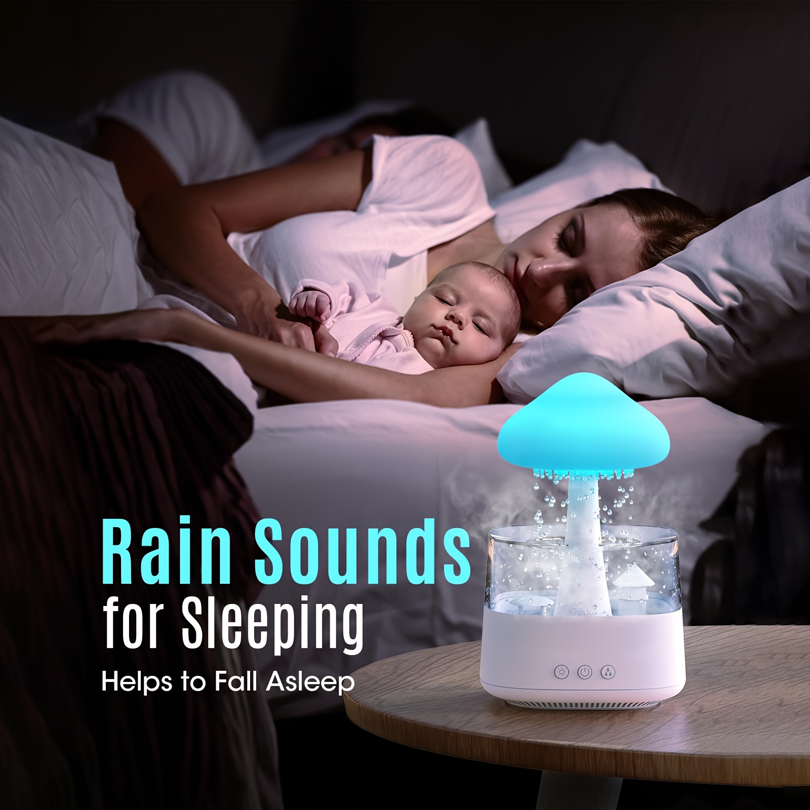 🔥Last Day Promotion - 50% OFF🎁☁️🌨️Rain Cloud Humidifier Water Drops☁️⛈️☔