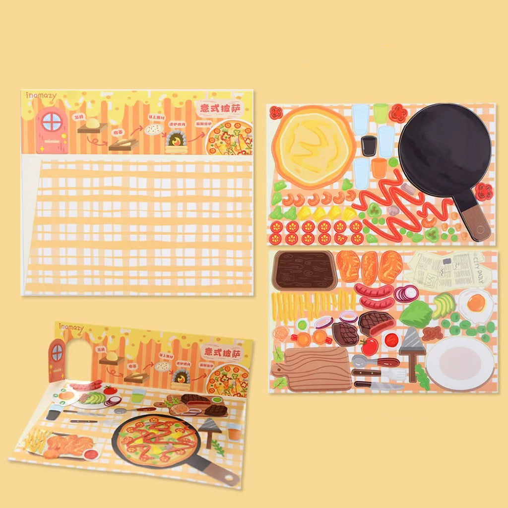 Make Your Own Food Stickers, DIY Pizza Dessert Spicy Hot Pot Teahouse