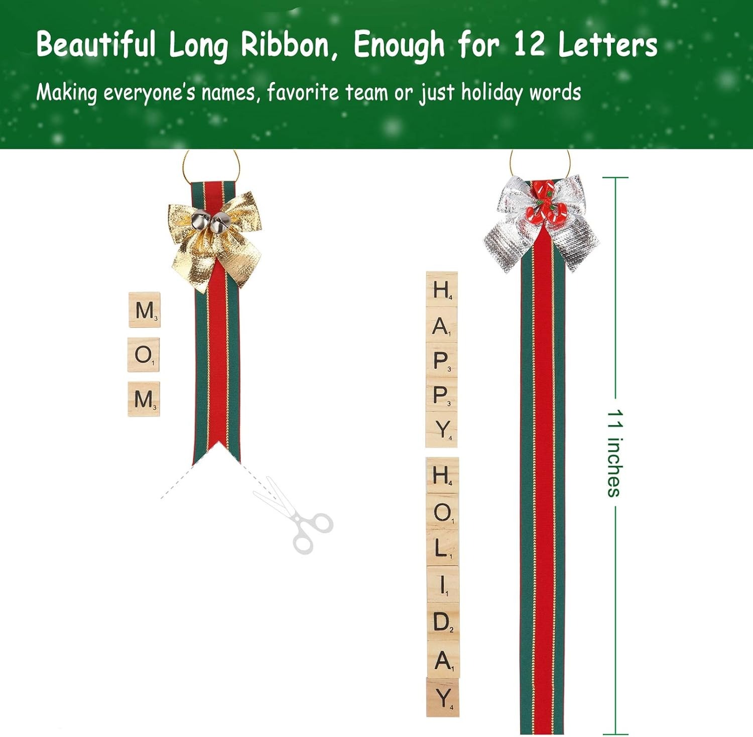 DIY Personalized Scrabble Ornaments Kit