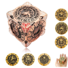 7-in-1 Metal Spinner Dice – Rotating Fidget DND Sculpture for RPG Fans