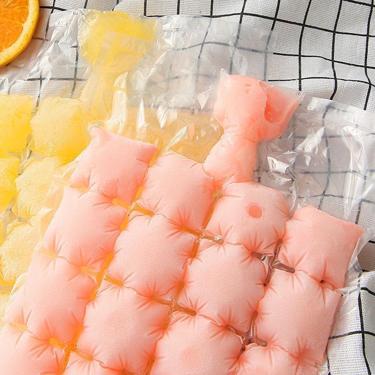 10PCS-Disposable Ice - making Bags Frozen Ice Cube Tray Mold