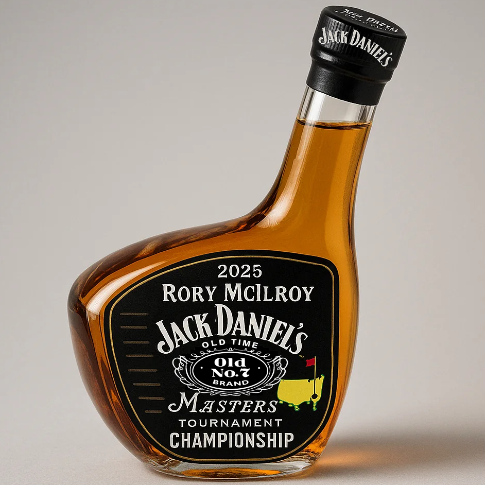 👑2025 Rory McIlroy Masters Tournament Championship Golf Club Whiskey Bottle