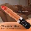 Riley 7 Wriggling Quiet 9 Vibrating Heating Vaginal Anal Vibrator Lifelike Dildo 9.65 Inch