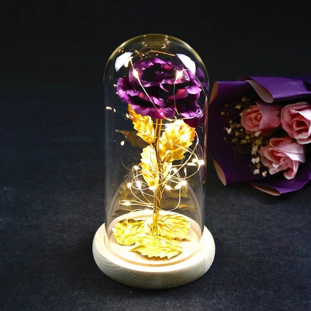 Mother's Day Limited Time Sale 70% OFF💓Glass-Covered Gold Leaf Eternal Roses🔥Buy 2 Get Free Shipping