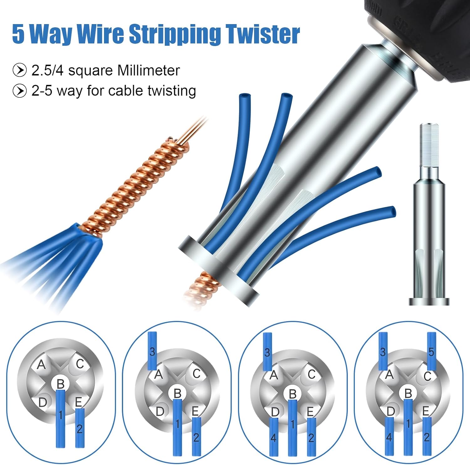 Automatic Wire Stripper Cable Wire Connector Tool