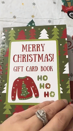 🎁🎅🏼MERRY CHRISTMAS! GIFT CARD BOOK📚Hardcover & Durability Line