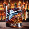 Air Force Fighter Theme Whiskey Glass