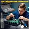 🎁TikTok Last Day Sale - 70% OFF🎉24 in 1 DlY Screwdriver Set Magnetic Compact and Portable Ratchet Screwdriver