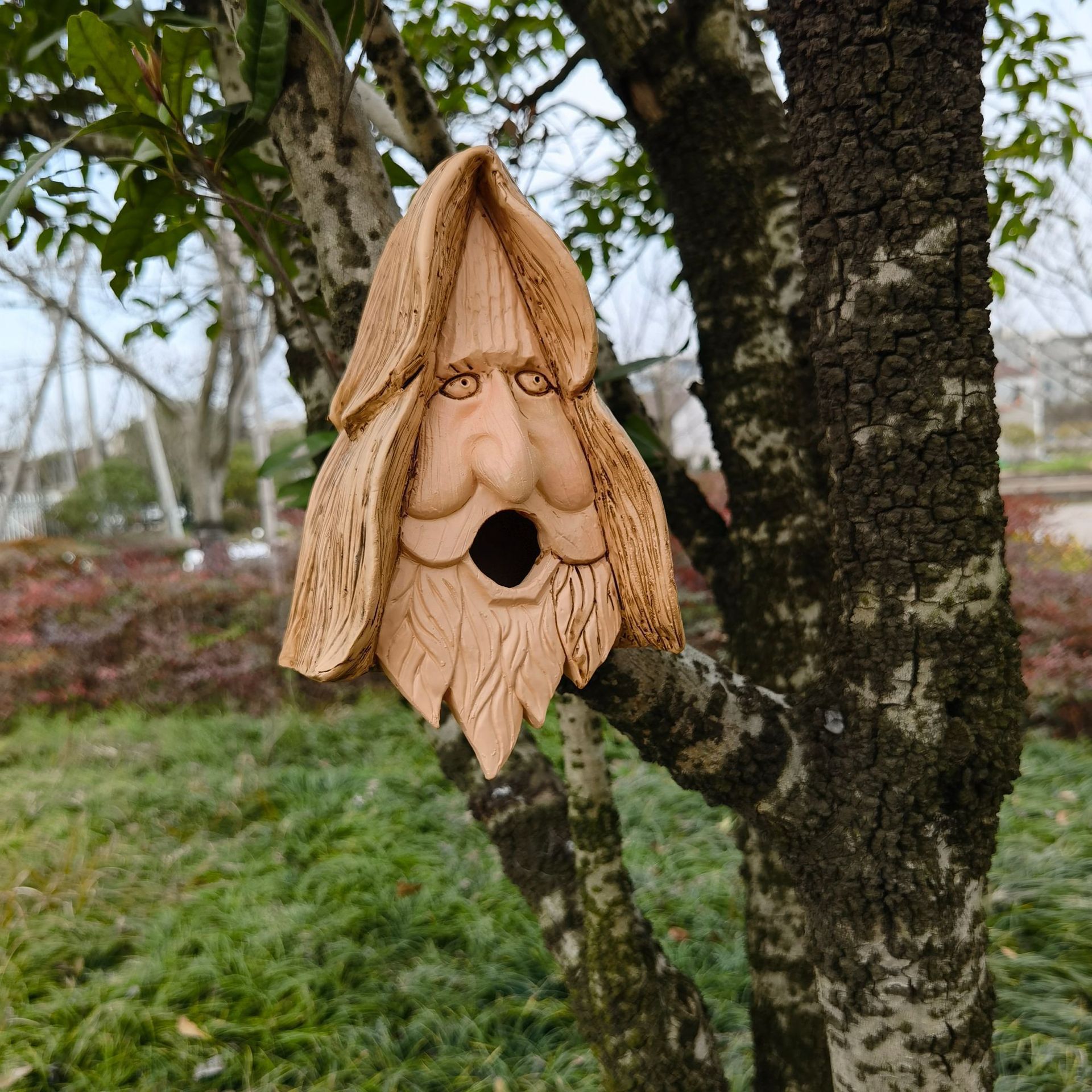 Handmade Happy Spirit Birdhouse