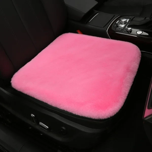 Plush Car Seat Cushion.