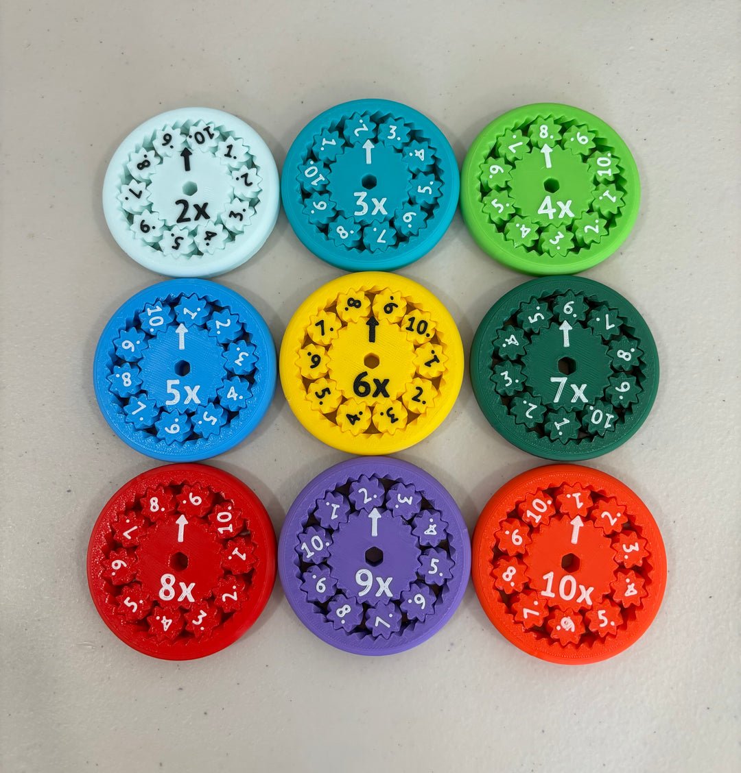 2024 New Math Facts Fidget Spinners-18pcs free shipping