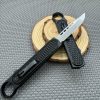 Double push button structure finger ring aluminum alloy handle OTF knife