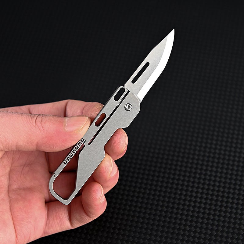 Multifunctional keychain knife