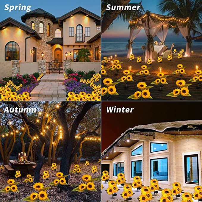 🌻Last Day 70% OFF-- Waterproof Solar Sunflower Light