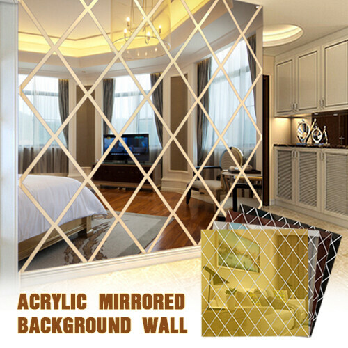 💥 Easter Hot Sale 50% OFF💥Rhombus  Mirror  Background Wall Sticker