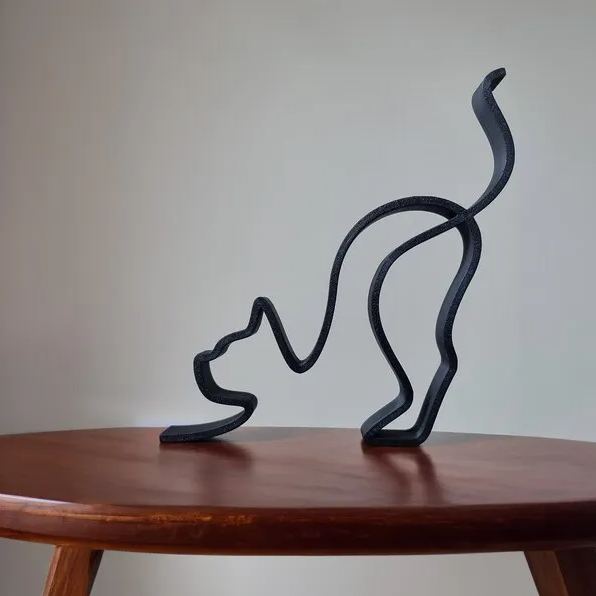 Cat Minimalistic Sculpture
