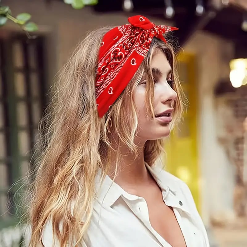 🎁TikTok Last Day Sale - 70% OFF🔥Boho Paisley Printed Wide HeadBand🎉Buy 2 Get 1 Free