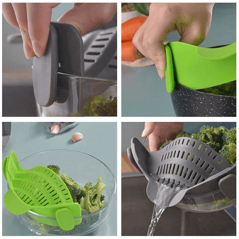 (🔥LAST DAY PROMOTION - SAVE 70% OFF)Kitchenware hot selling section Clip-on colander(Buy 3 Get Extra 25% OFF)