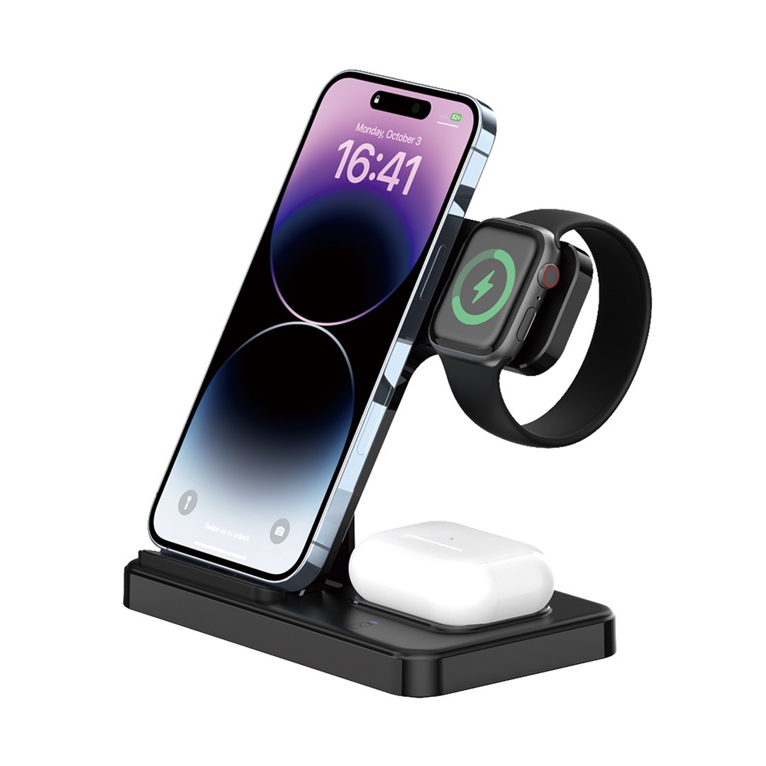 🔥Last Day Promotion 50% OFF -🎁- 💡 3-in-1 Fast Wireless 🔋 Charger Station