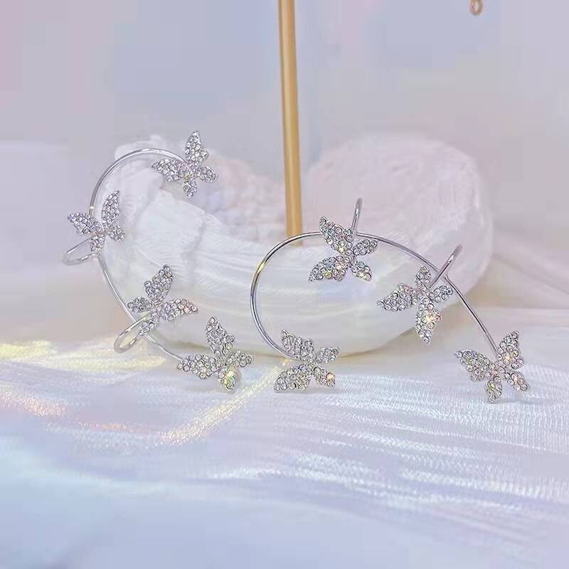 🔥2023 HOT Sale-45% OFF🧚‍♀🧚‍♀Zircon Butterfly Earrings💝Become a more shining self💖