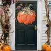 🔥Fall Hot Sale 50% OFF🎃Handmade Halloween Pumpkin Wreath For Front Door