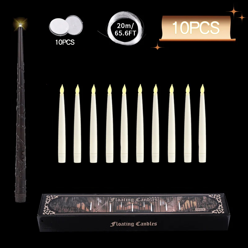 🌲Early Christmas Sale 50% Off🌲Floating Candles with Magic Wand Remote